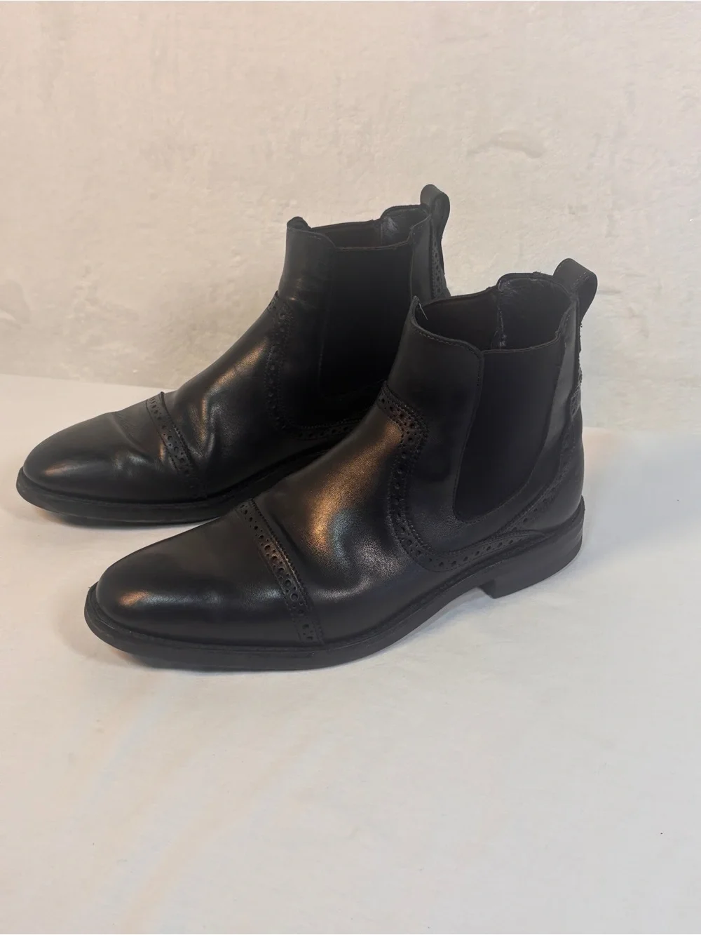 Allen Edmonds Lombard Black Leather Chelsea Boots 10D